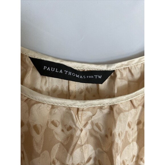 Paula Thomas for TW 100% Silk Maxi Dress Womens XS *Oversized - Picture 4 of 5